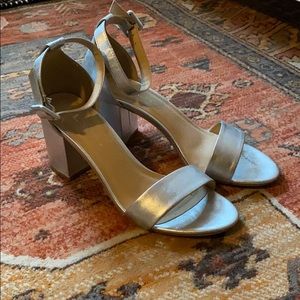 Chinese Laundry Silver Block Heels